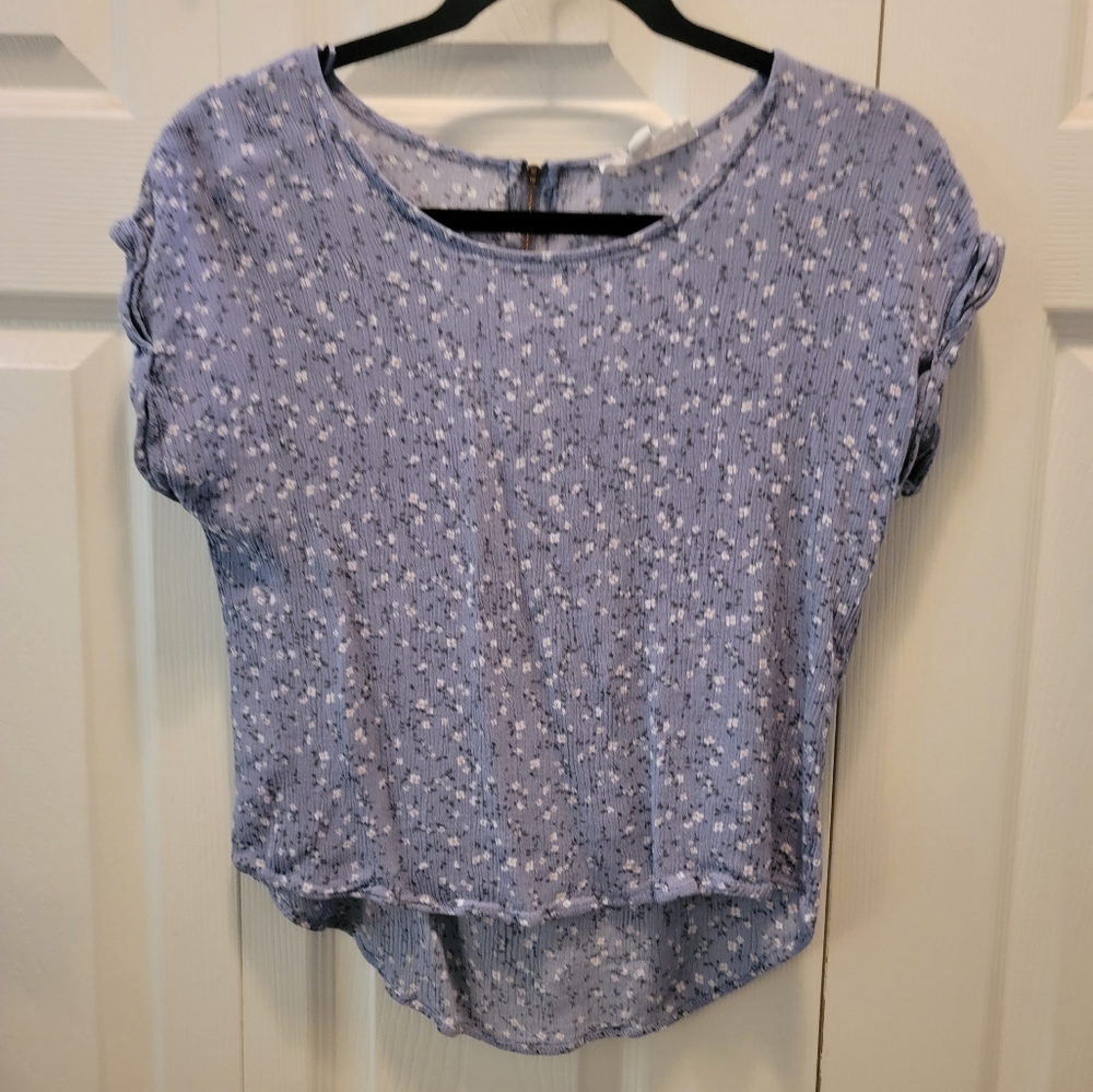 Pink Rose Sleeveless Top with Zipper Back‎ Size Small